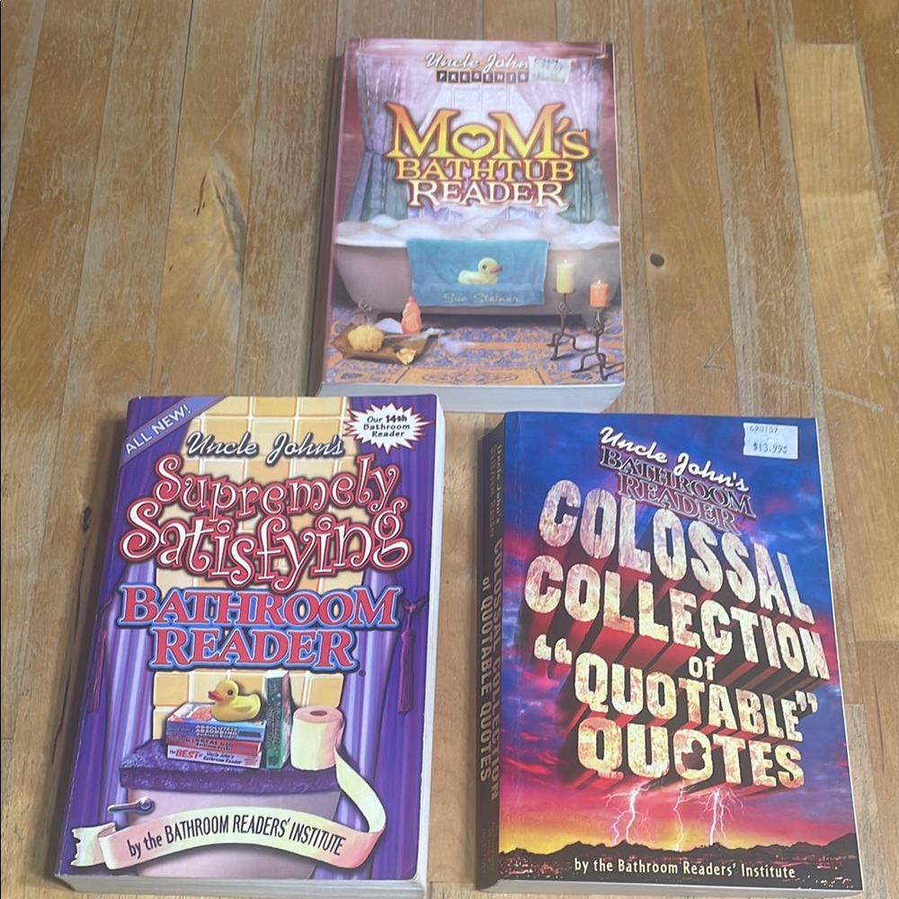 Set of 3 Uncle John's Bathroom Reader Books